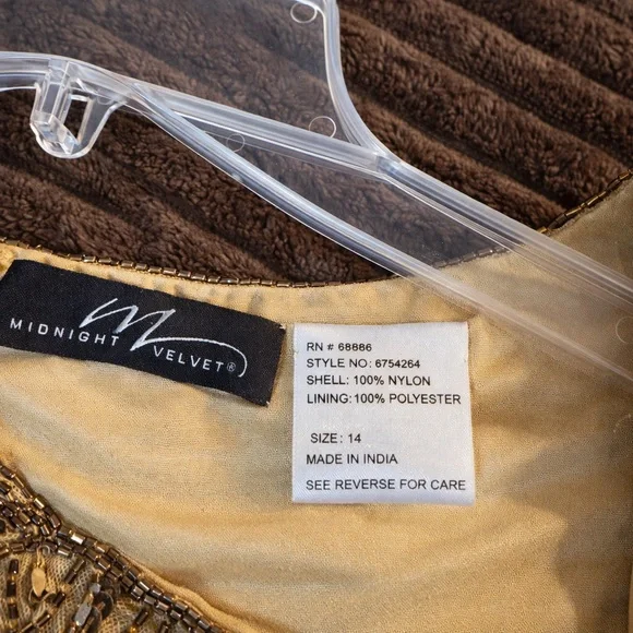 Midnight Velvet Gold Maxi Dress - Picture 4 of 6